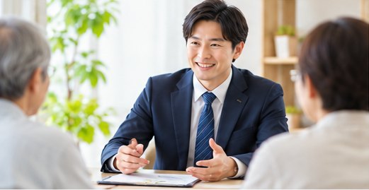相談員とご夫婦の面談